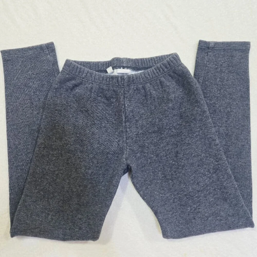 GAP KIDS 4 Items Girls Logo Fleece Joggers / Leggings In Grey, Beige Size L/XL